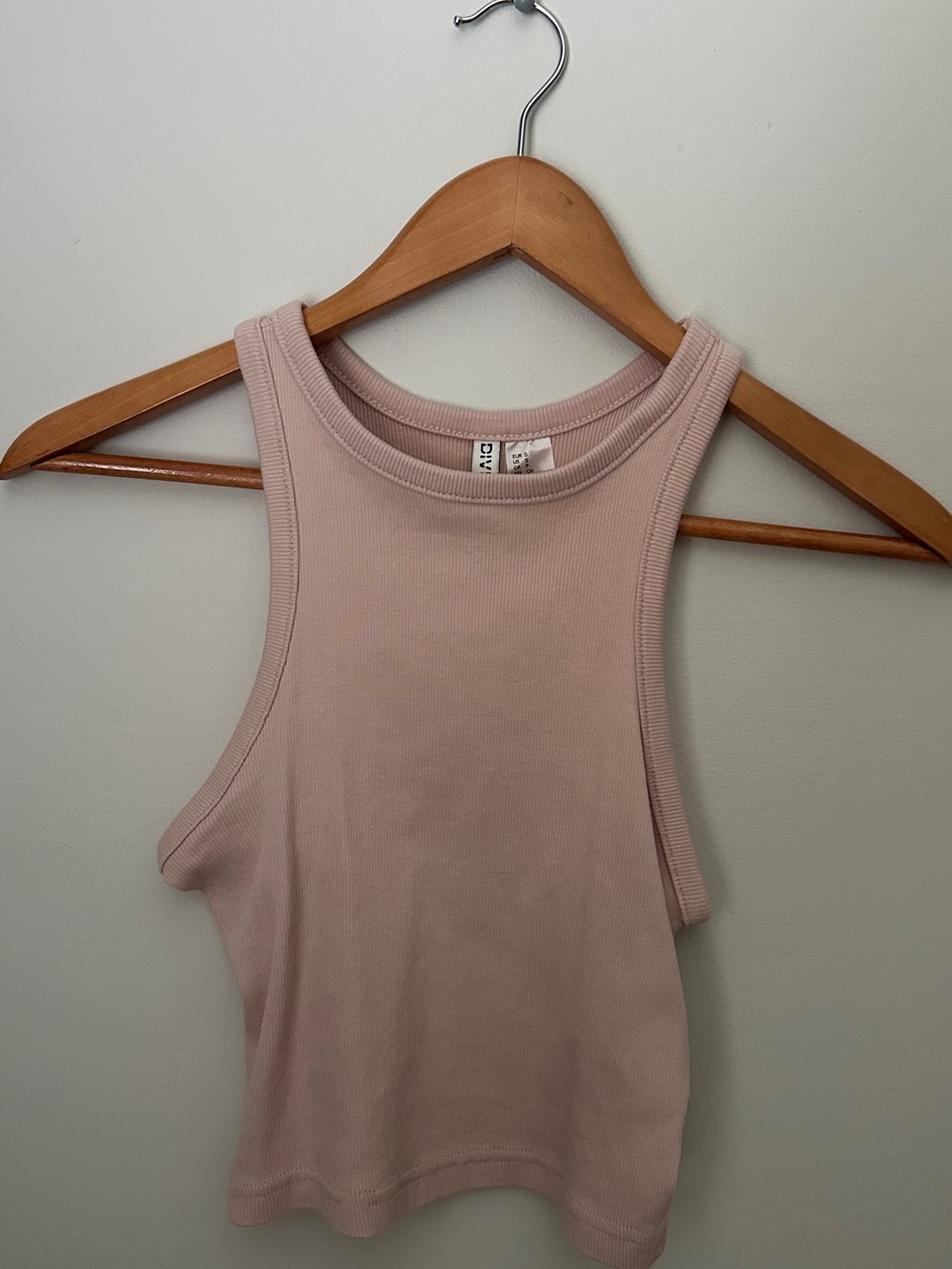 Divided Blush Ribbed Tank Top